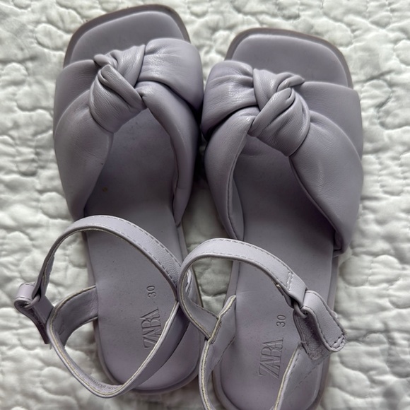 Zara Lilac Knotted Sandals - Picture 4 of 5